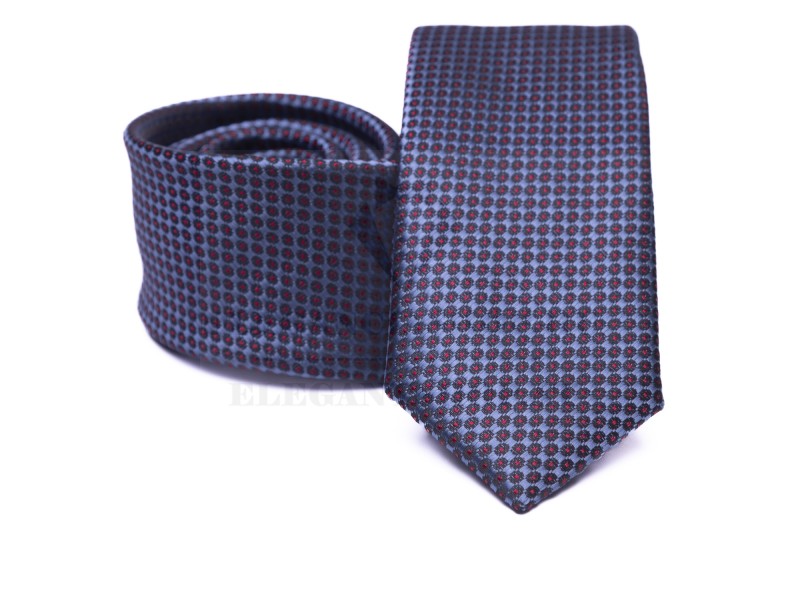    Prémium slim nyakkendő -  Kék pöttyös