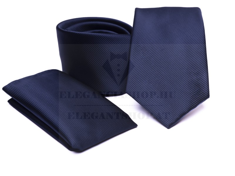    Prémium nyakkendő szett - Sötétkék