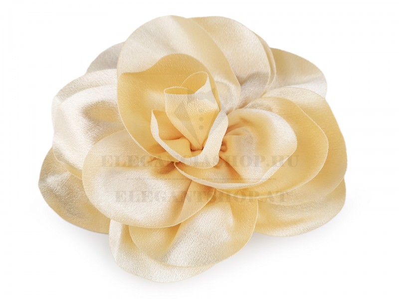 Szatén virág bross, hajdísz Ékszer, hajdísz