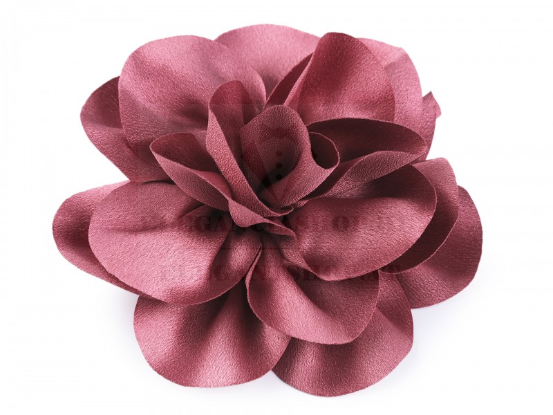 Szatén virág bross, hajdísz Ékszer, hajdísz