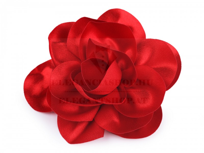 Szatén virág bross, hajdísz Ékszer, hajdísz