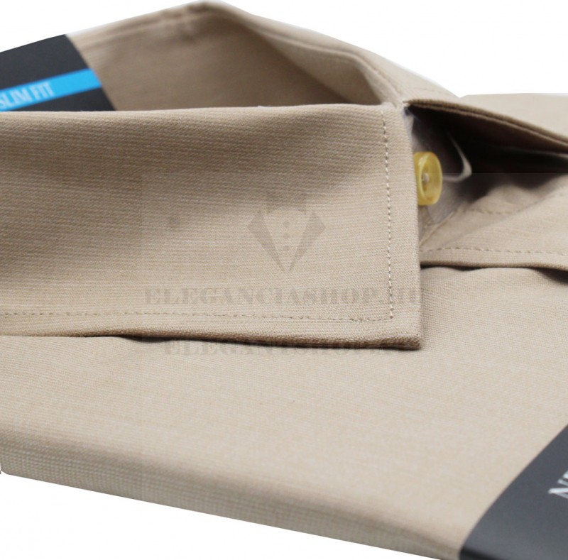 Newsmen bambusz elasztikus h.u slim ing - Világosbarna Egyszínű ing Newsmen bambusz elasztikus h.u slim ing - Világosbarna Egyszínű ing