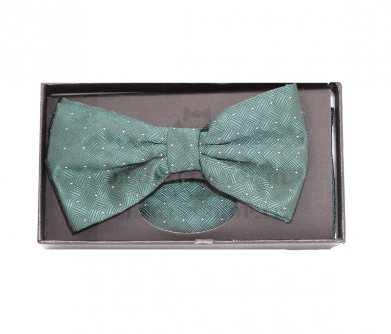      NM Díszdobozos mintás csokornyakkendő szett - Zöld mintás