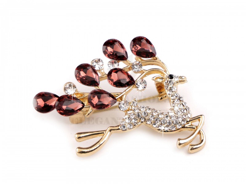 Bross csiszolt kövekkel - Szarvas Kitűzők, Brossok