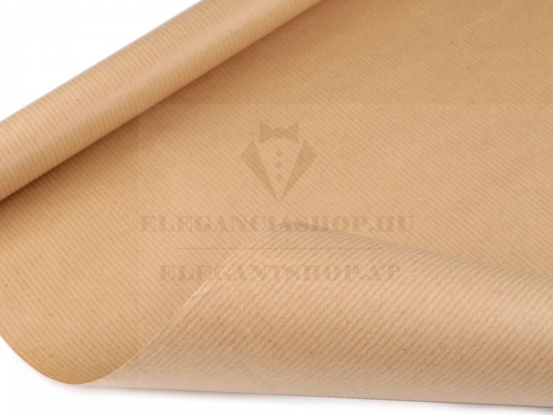     Natúr fényes csomagoló papír - 0,80 x 2 m Ajándék csomagolás