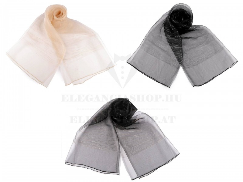 Női sál lurex selyemmel