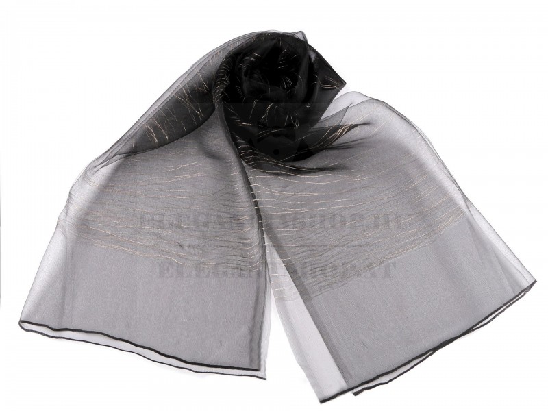 Női sál lurex selyemmel