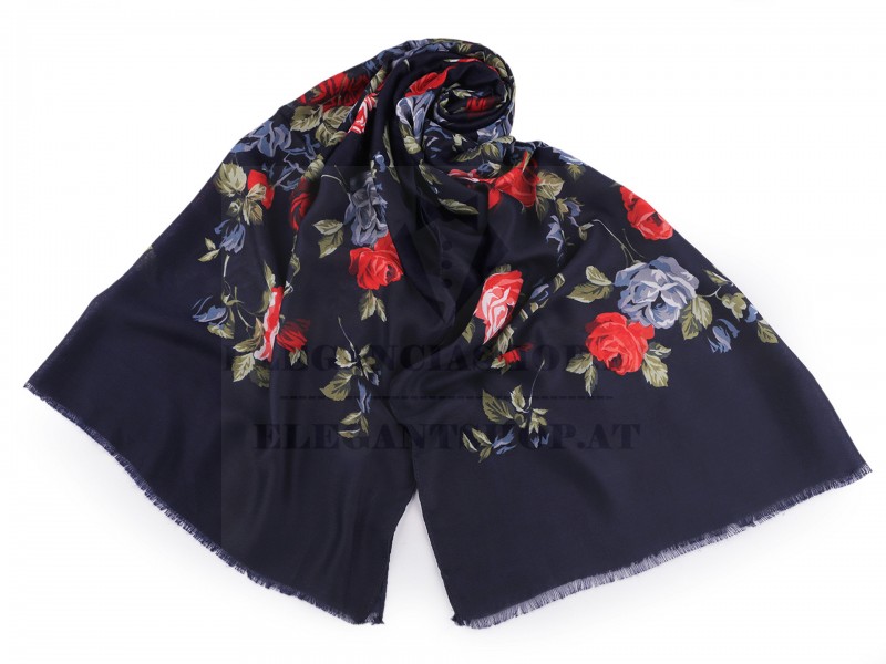 Női sál - Rózsa mintás