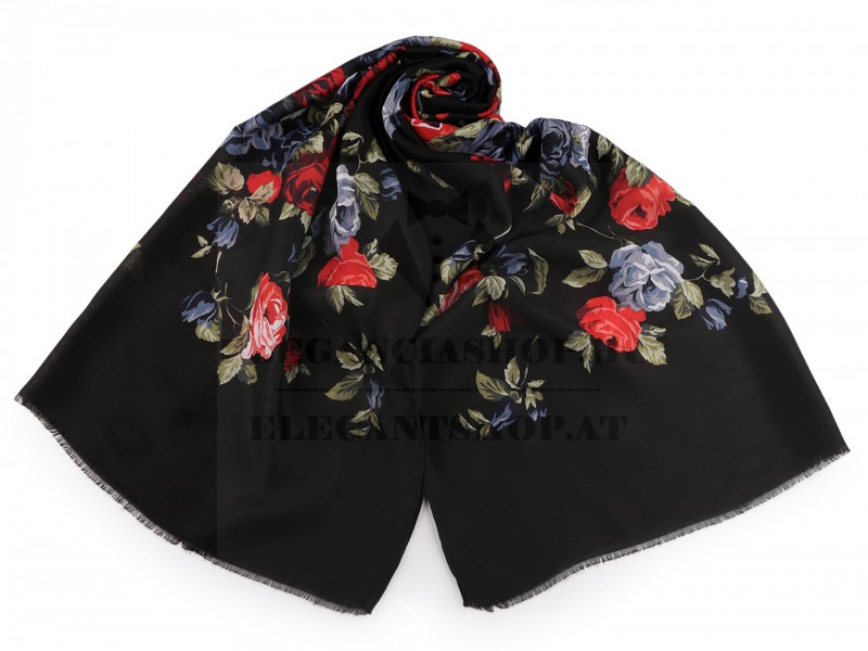 Női sál - Rózsa mintás