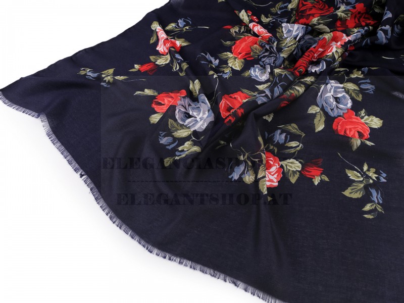 Női sál - Rózsa mintás