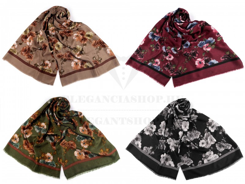 Női sál - Virágos