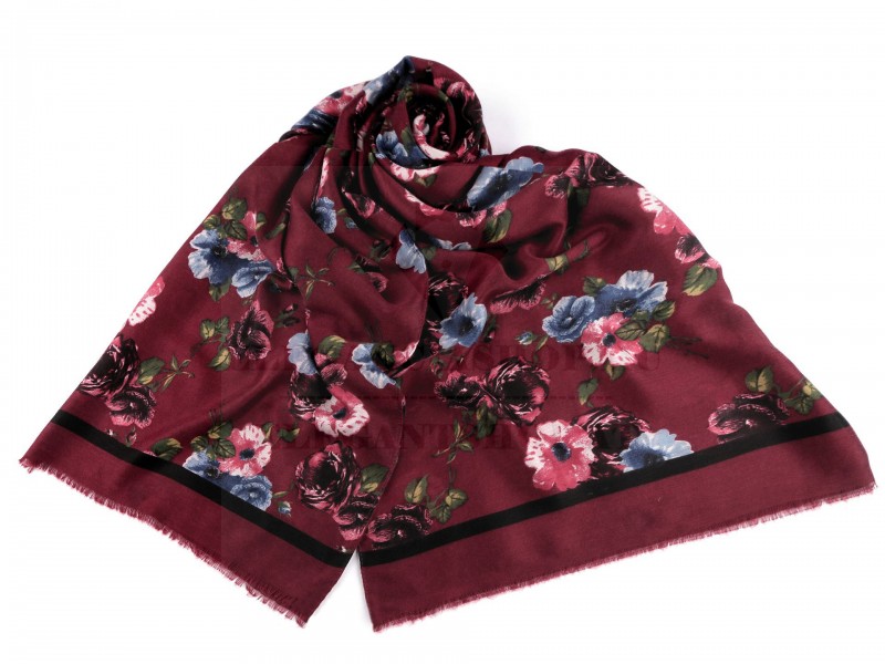 Női sál - Virágos