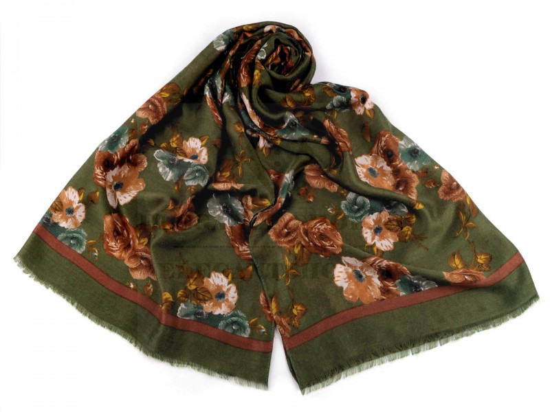 Női sál - Virágos