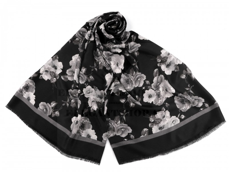 Női sál - Virágos