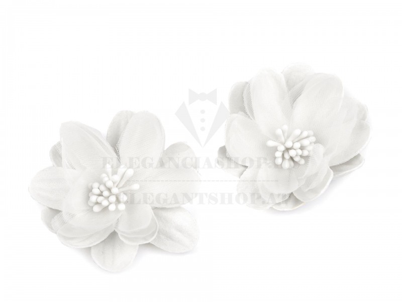 Textil virág 5 cm - 2 db/csomag Ékszer, hajdísz