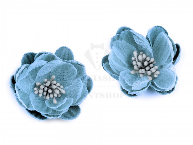Textil virág 5 cm - 2 db/csomag Ékszer, hajdísz
