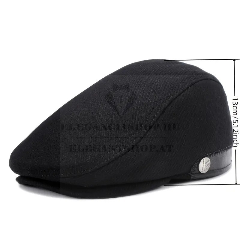   Gyapjús férfi golf sapka lehajtható fülvédővel