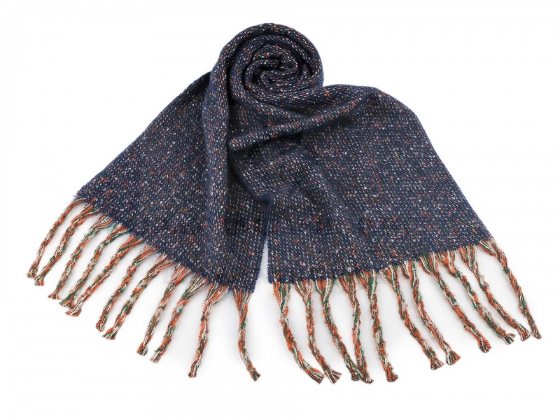 Téli sál rojtokkal Női divatkendő és sál Téli sál rojtokkal Női divatkendő és sál