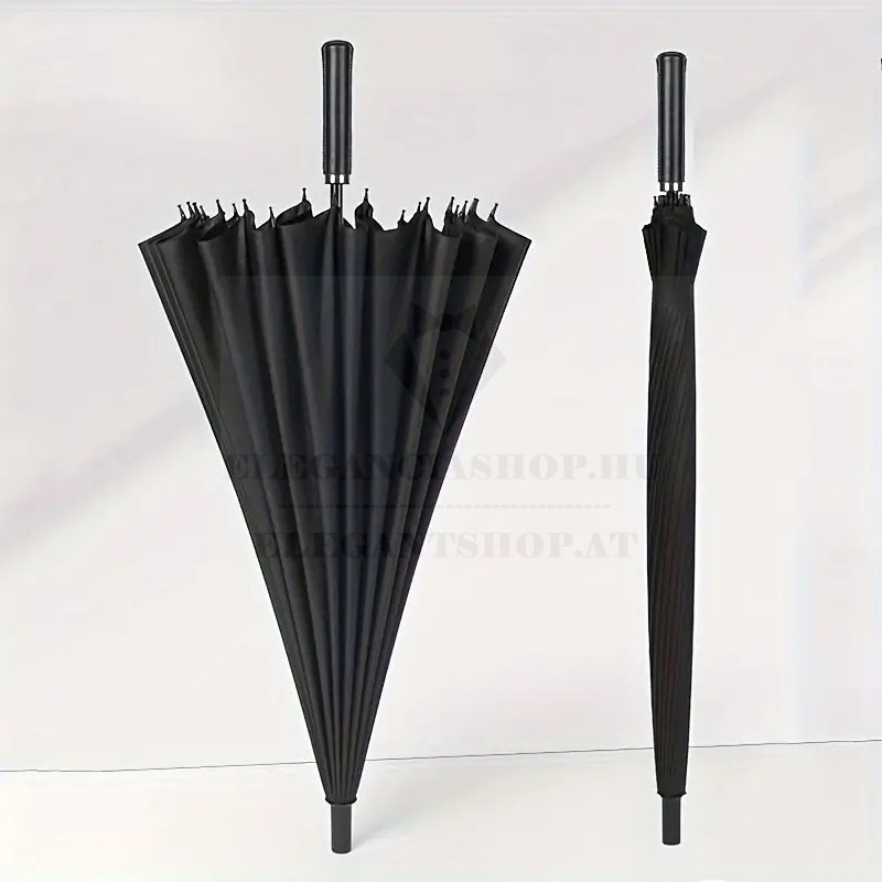 Nagy családi esernyő szélálló 24 szálas - Fekete   Nagy családi esernyő szélálló 24 szálas - Fekete