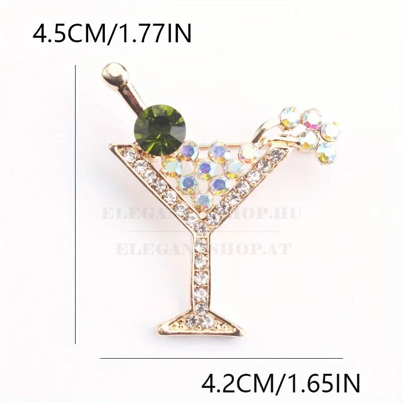 Bross kitűző borospohár Kitűzők, Brossok                        Bross kitűző borospohár Kitűzők, Brossok