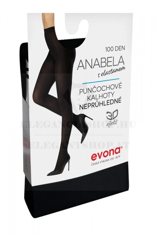                                Anabella vastag téli harisnya - Fekete Női zokni, harisnya, pizsama