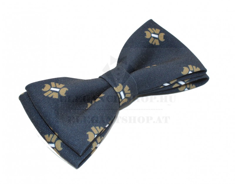Prémium csokornyakkendő - Sötétkék-barna mintás Prémium csokornyakkendő - Sötétkék-barna mintás