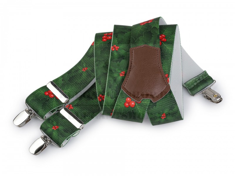 Karácsonyi nadrágtartó - Zöld Férfi nadrágtartó Karácsonyi nadrágtartó - Zöld Férfi nadrágtartó