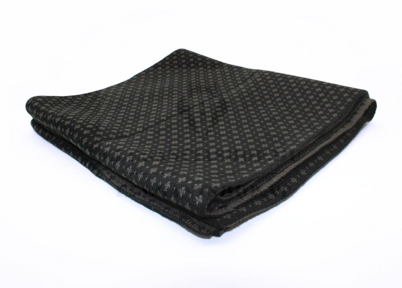   Newsmen kétoldalas kötött sál - Barna mintás