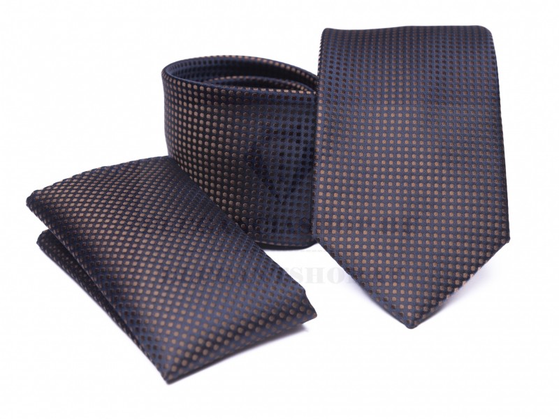    Prémium nyakkendő szett - Barna
