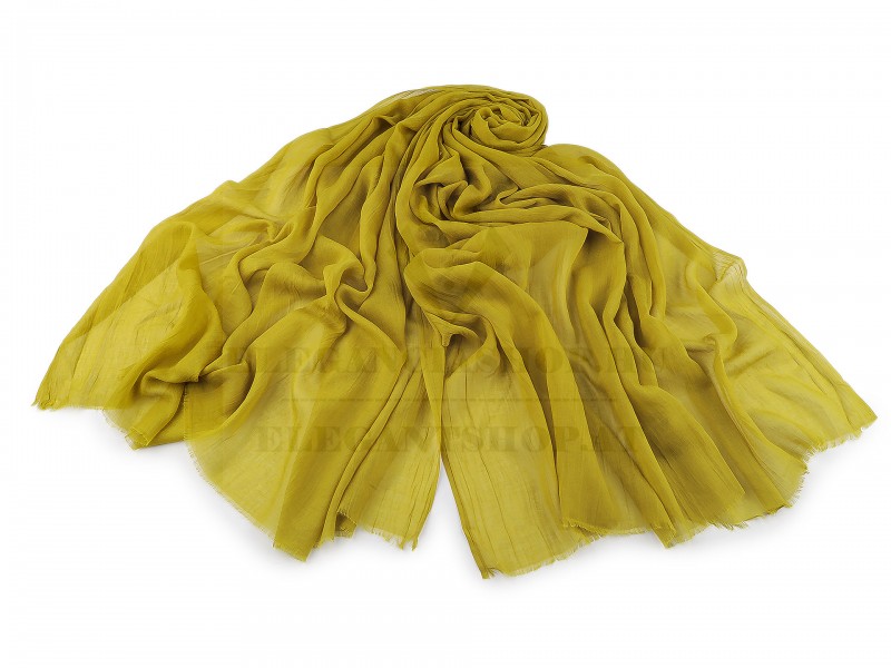              Muszlin sál - Mustár Női divatkendő és sál