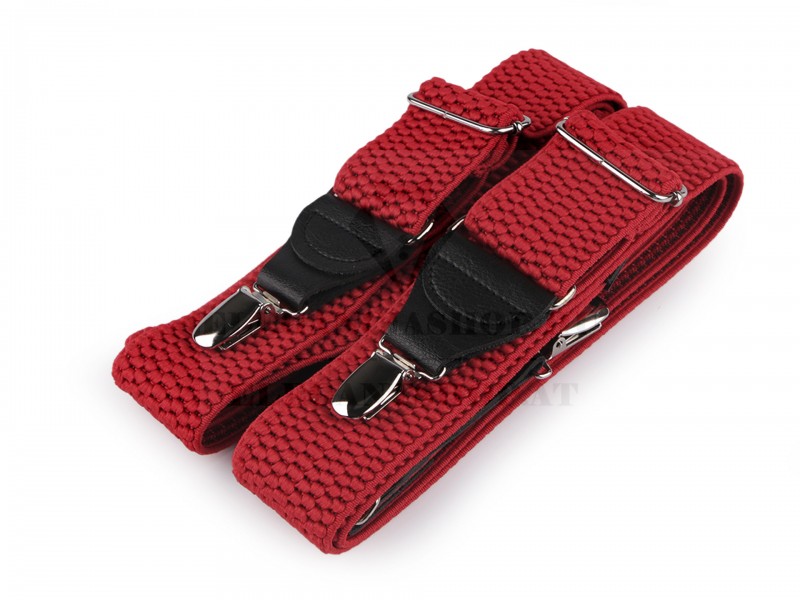 Nadrágtartó eko bőr - Piros Férfi nadrágtartó Nadrágtartó eko bőr - Piros Férfi nadrágtartó
