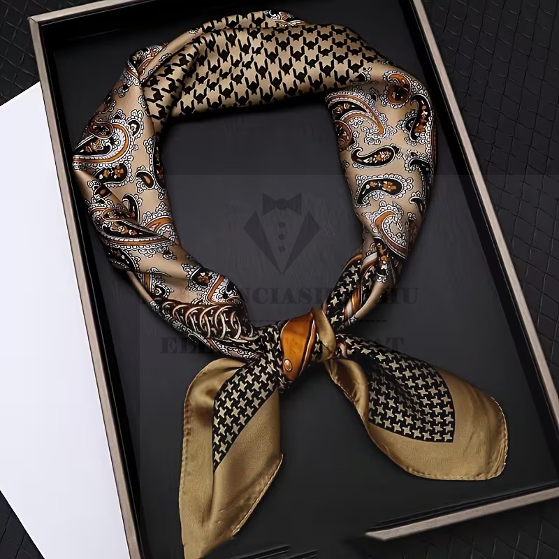 Férfi exklúzív sál - Barna mintás Férfi exklúzív sál - Barna mintás