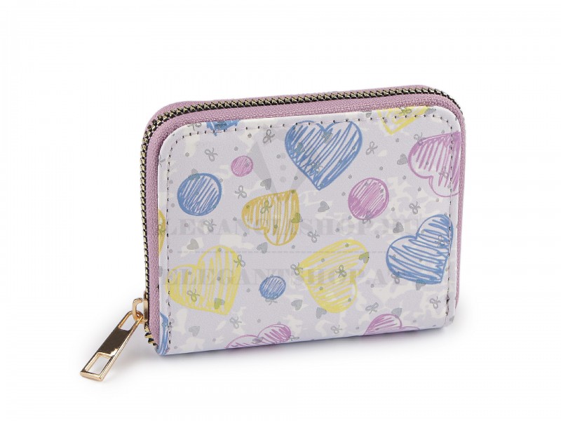 Női pénztárca szív - 9x11 cm