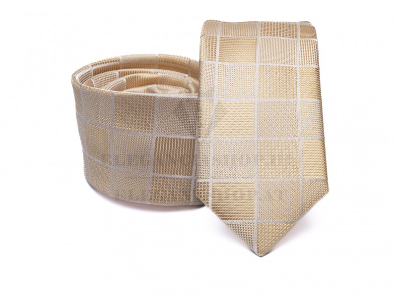 Prémium nyakkendő - Arany kockás Aprómintás nyakkendő Prémium nyakkendő - Arany kockás Aprómintás nyakkendő