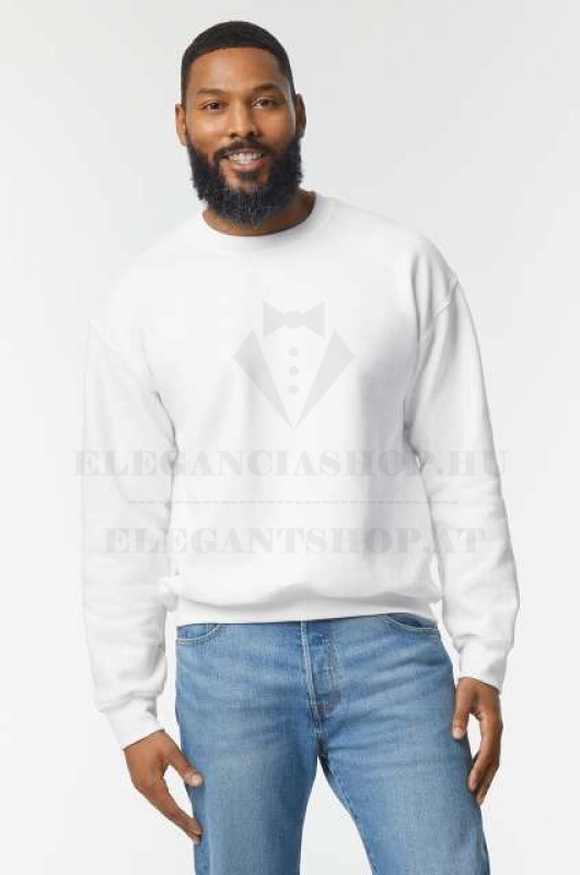                                                         Unisex pamut pulóver - Fehér Férfi pólók,pulóverek