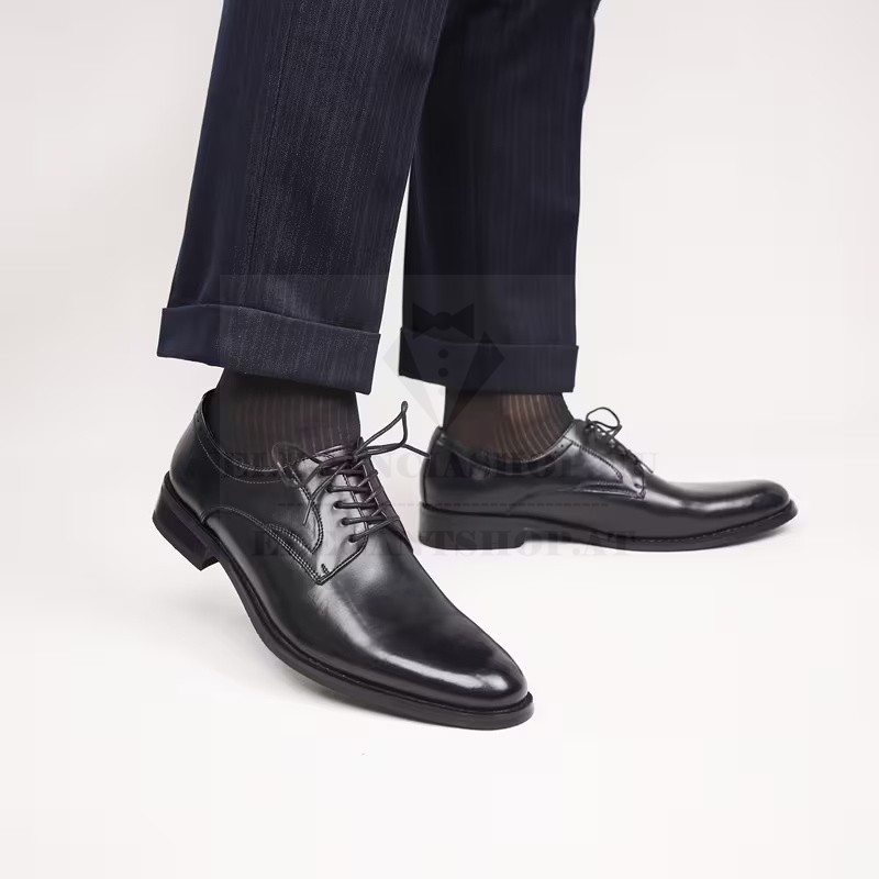                            Marhabőr férfi cipő - Fekete Férfi cipő