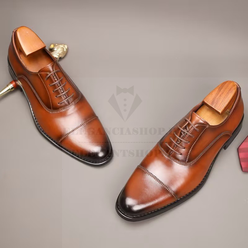                            Marhabőr férfi cipő - Caramell Férfi cipő