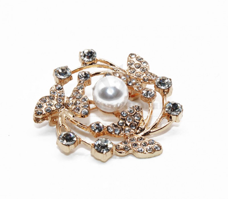                                              Arany bross gyönggyel Kitűzők, Brossok