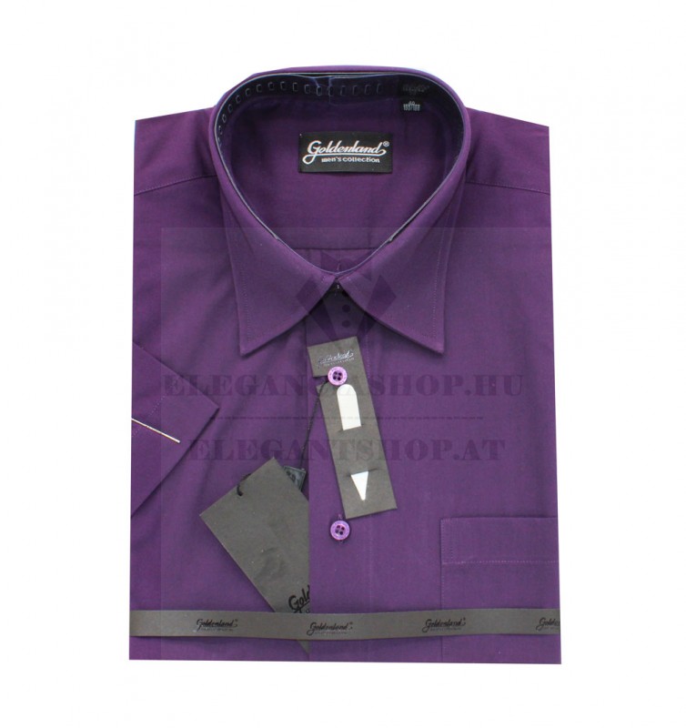   Goldenland rövidujjú ing - Lila Normál fazon