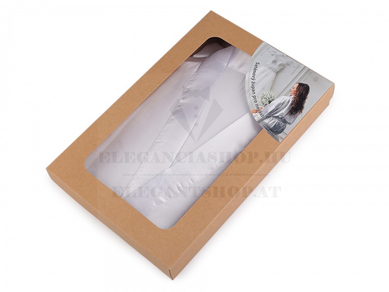                               Szatén női köntös - Fehér Női zokni, harisnya, pizsama