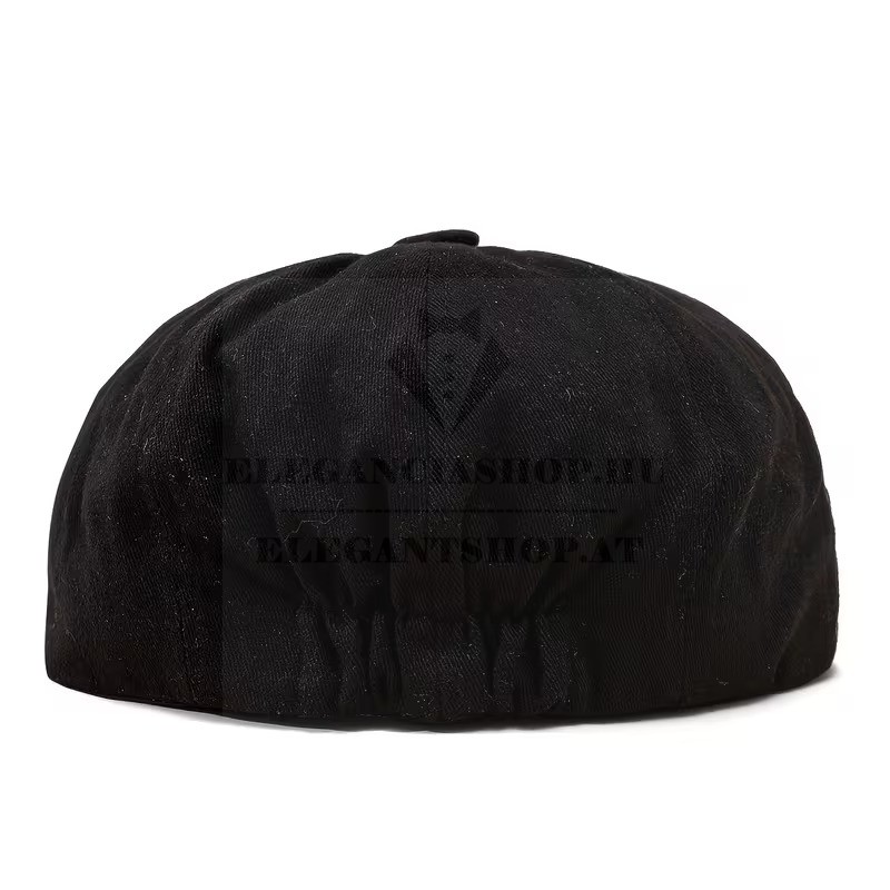    Gatsby pamut sapka - Fekete Férfi kalap, sapka