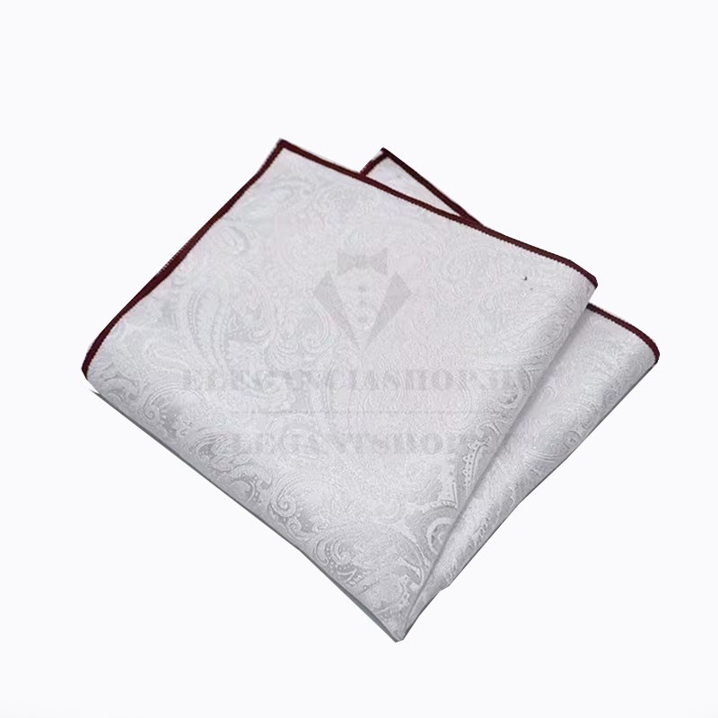 Exkluzív paisley díszzsebkendő - Fehér Exkluzív paisley díszzsebkendő - Fehér