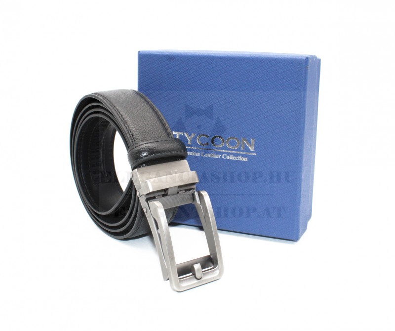 Tycoon férfi bőr öv díszdobozban - Fekete Férfi öv, ékszer Tycoon férfi bőr öv díszdobozban - Fekete Férfi öv, ékszer