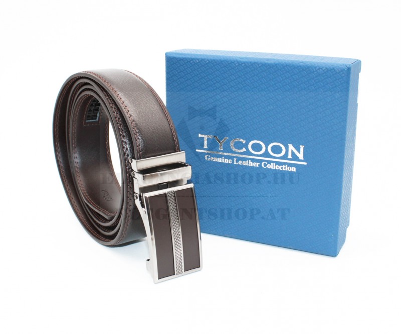 Tycoon férfi bőr öv díszdobozban - Sötétbarna Férfi öv, ékszer Tycoon férfi bőr öv díszdobozban - Sötétbarna Férfi öv, ékszer