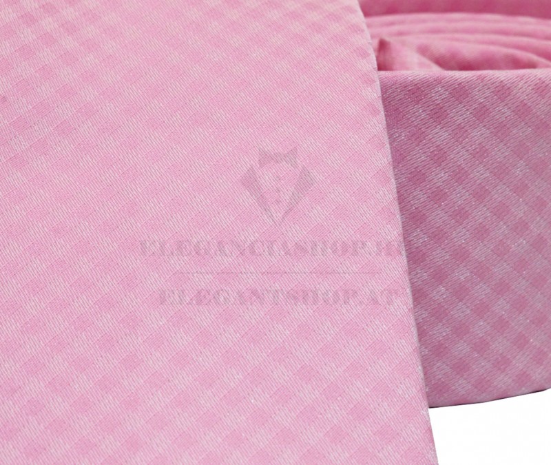                    NM slim szövött nyakkendő - Rózsaszín kockás