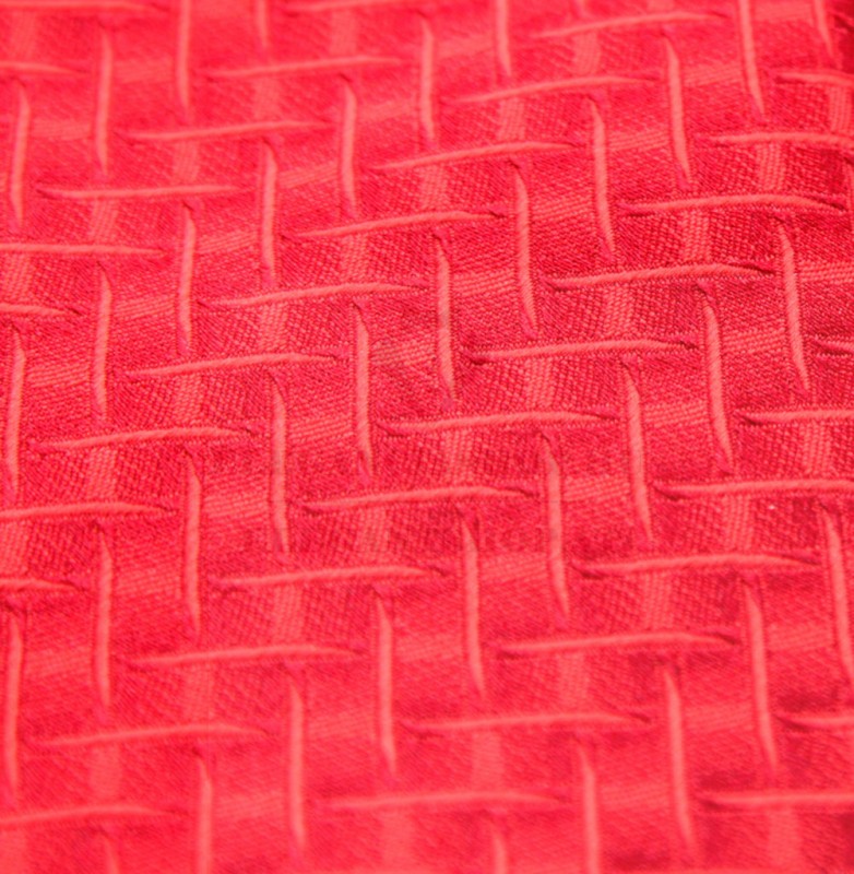                    NM slim szövött nyakkendő - Piros mintás Mintás nyakkendők