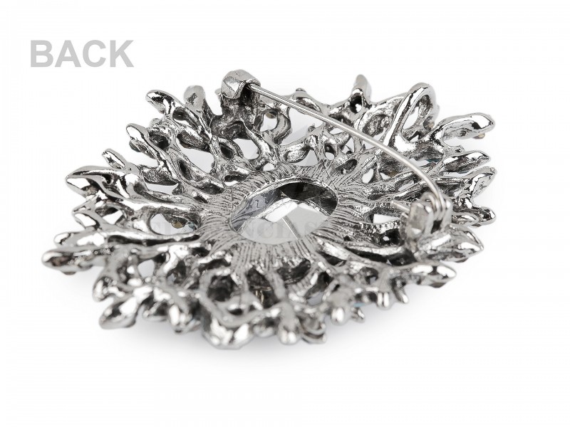 Bross csiszolt kövekkel Kitűzők, Brossok