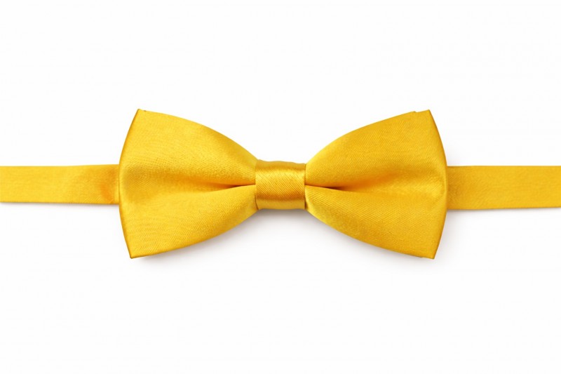 Gyerek szatén csokornyakkendő - Sárga Gyerek szatén csokornyakkendő - Sárga