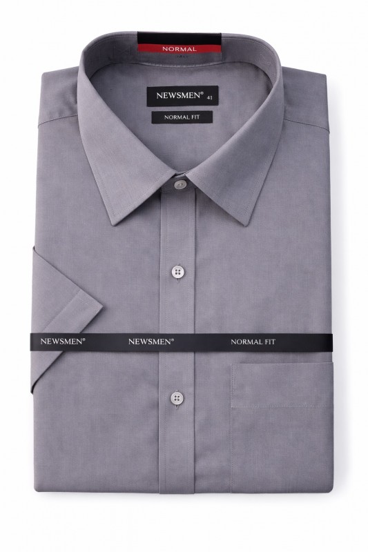 Newsmen r.u normál fit ing - Szürke Rövidujjú ing Newsmen r.u normál fit ing - Szürke Rövidujjú ing