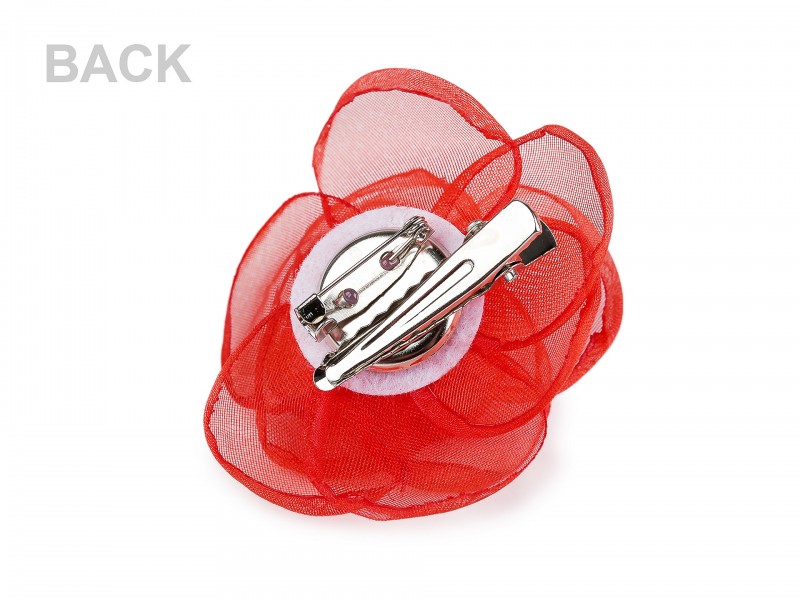 Organza virág bross Kitűzők, Brossok Organza virág bross Kitűzők, Brossok